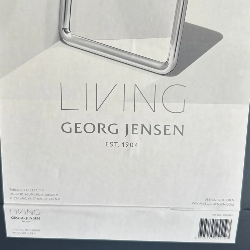 New in box Georg Jensen Polished Silver tableau mirror. Makes a beautiful gift - Picture 5 of 9